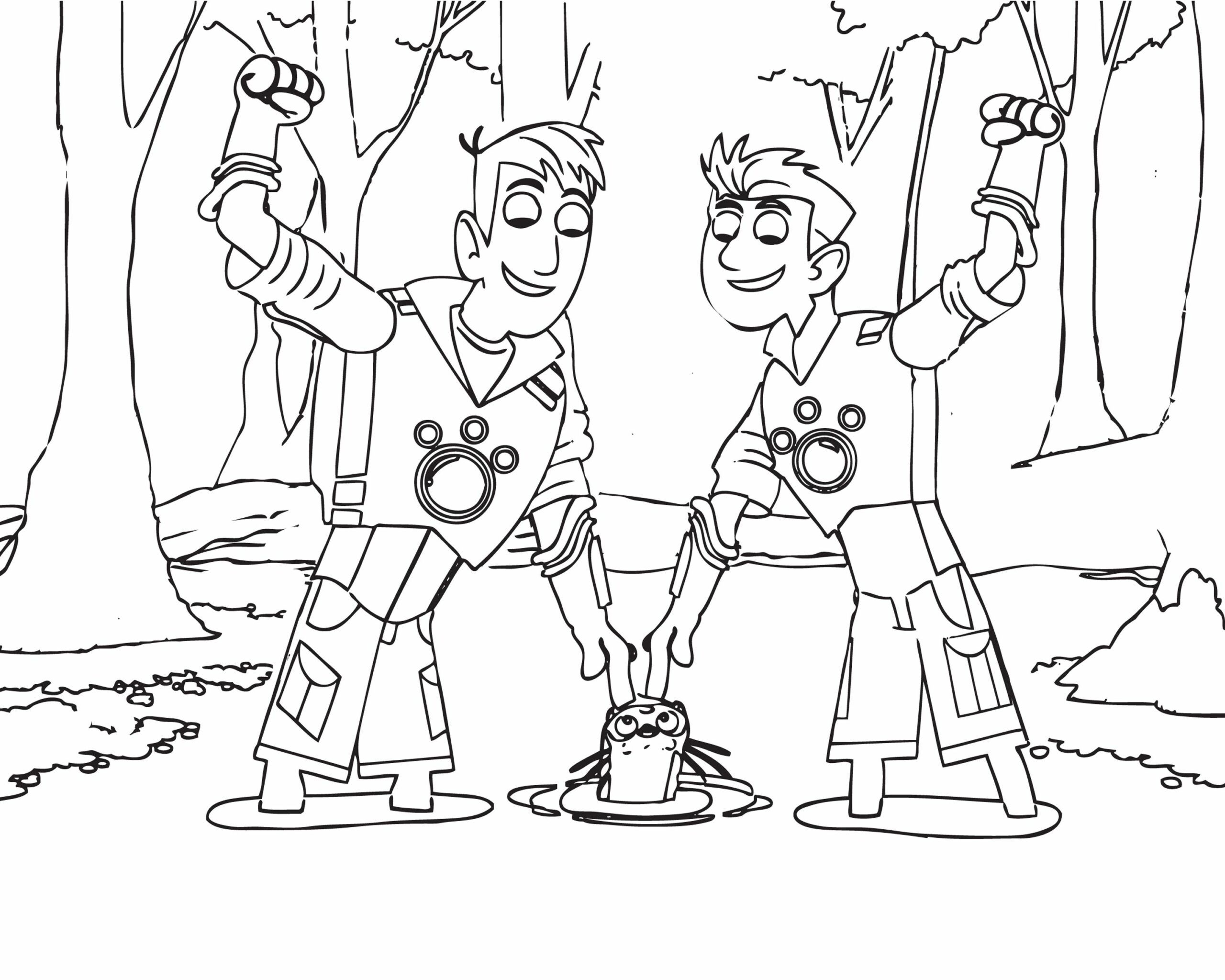 Wild Kratts Coloring Pages Pdf Free Coloringfolder Superhero Coloring Pages Superhero