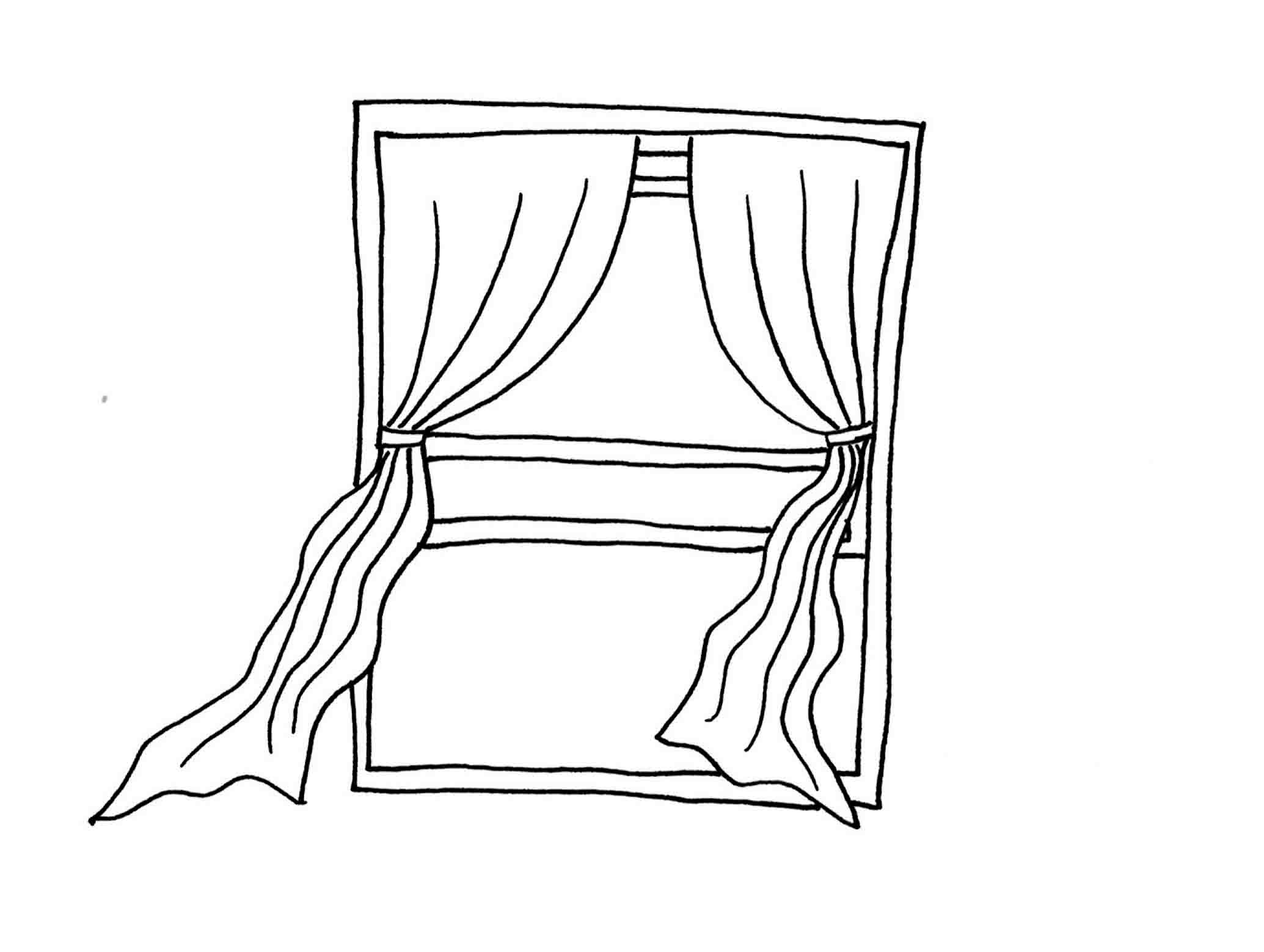 Window Coloring Pages Printable