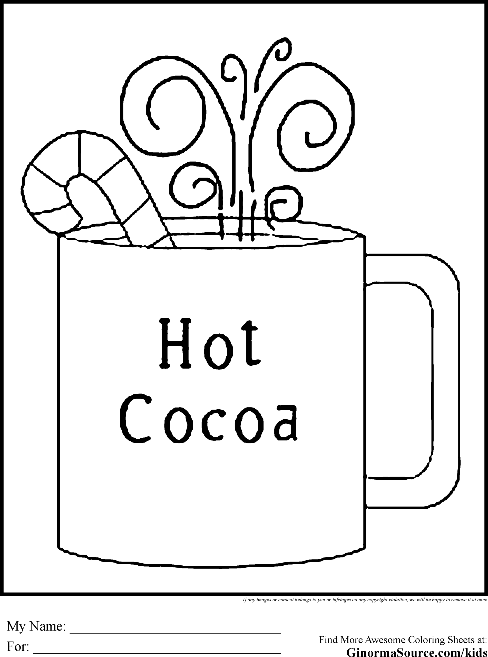Winter Coloring Pages For Toddlers