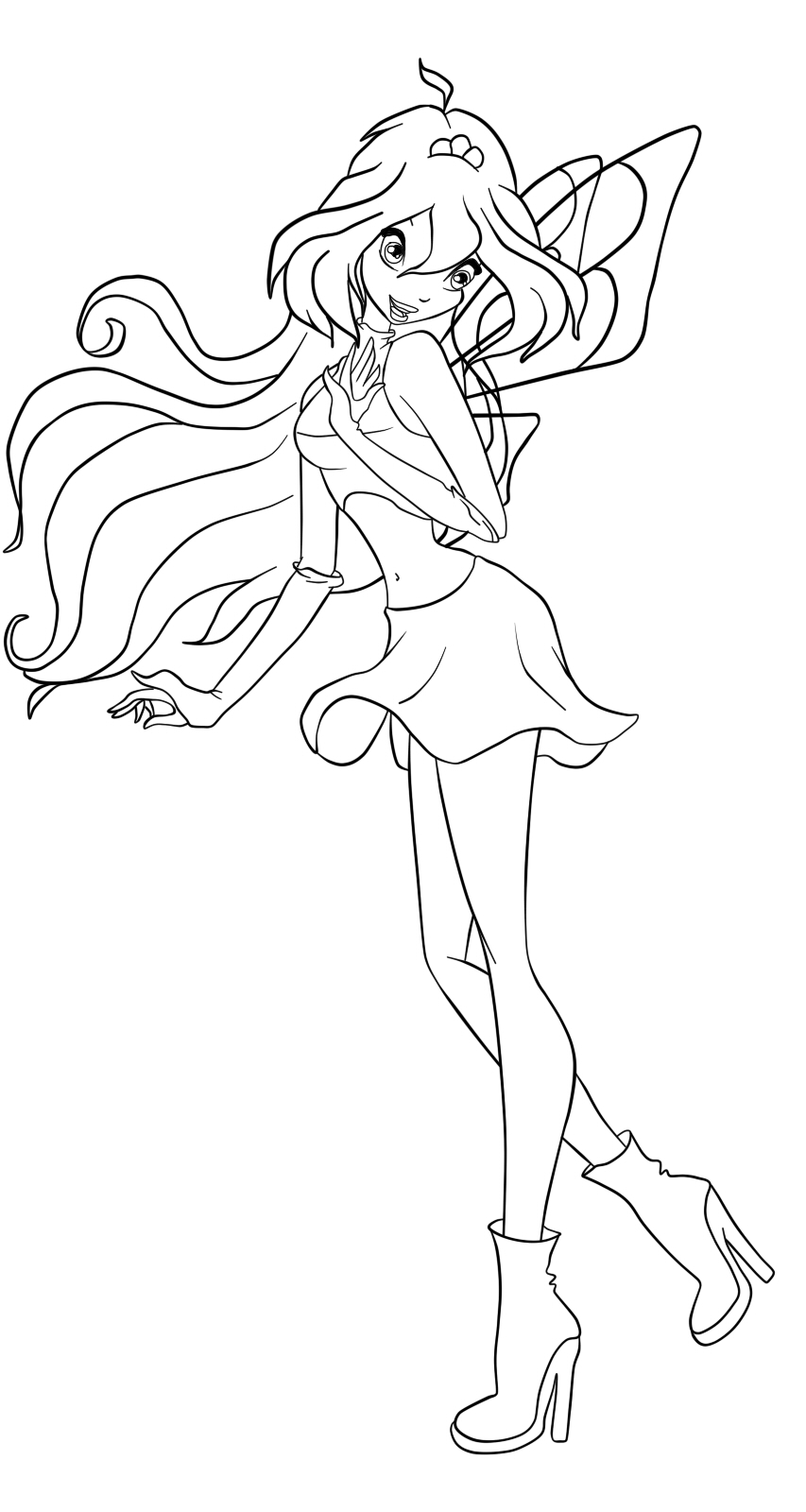 Winx Club Bloom Coloring Pages