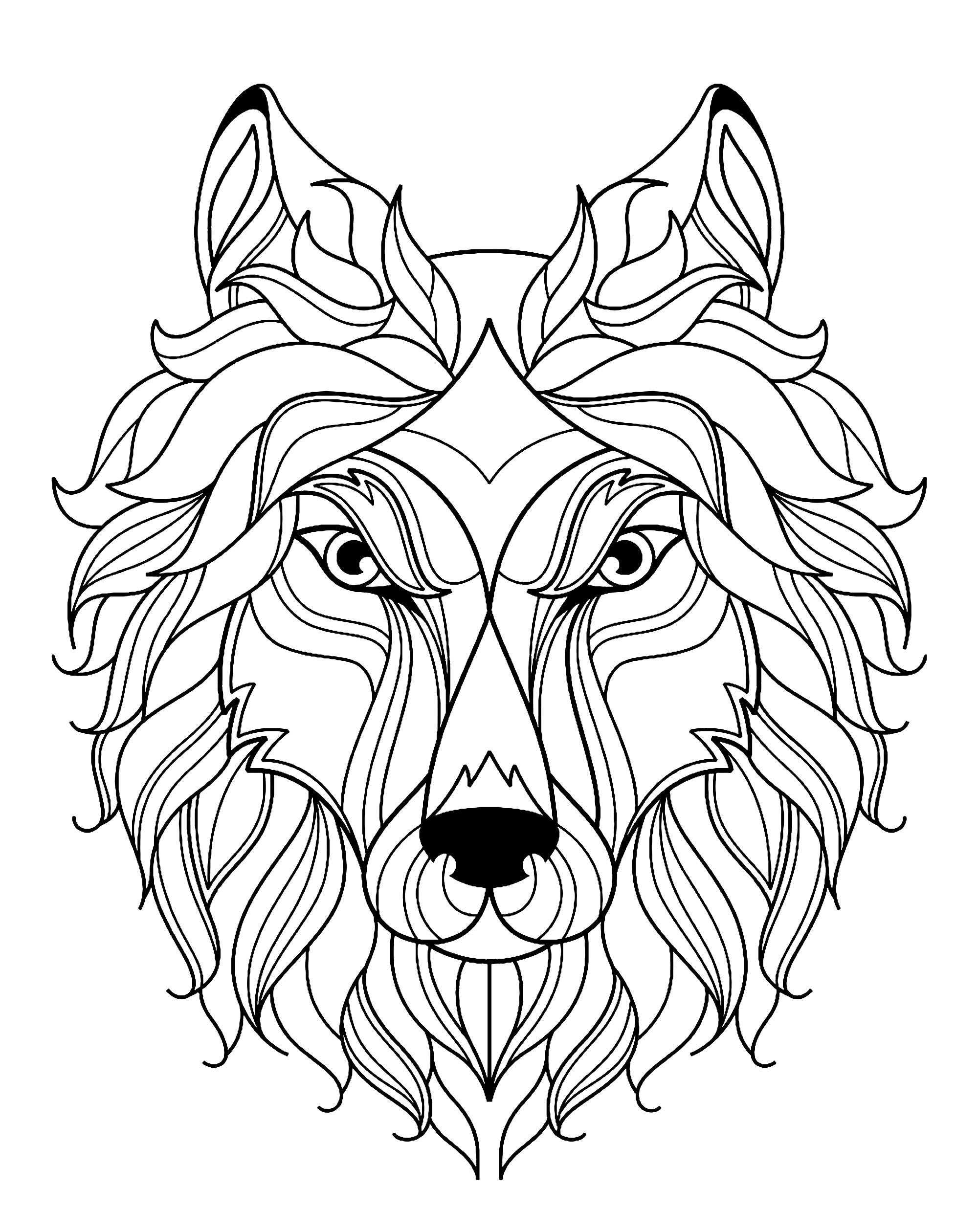 Wolf Free To Color For Kids Wolf Coloring Pages For Kids