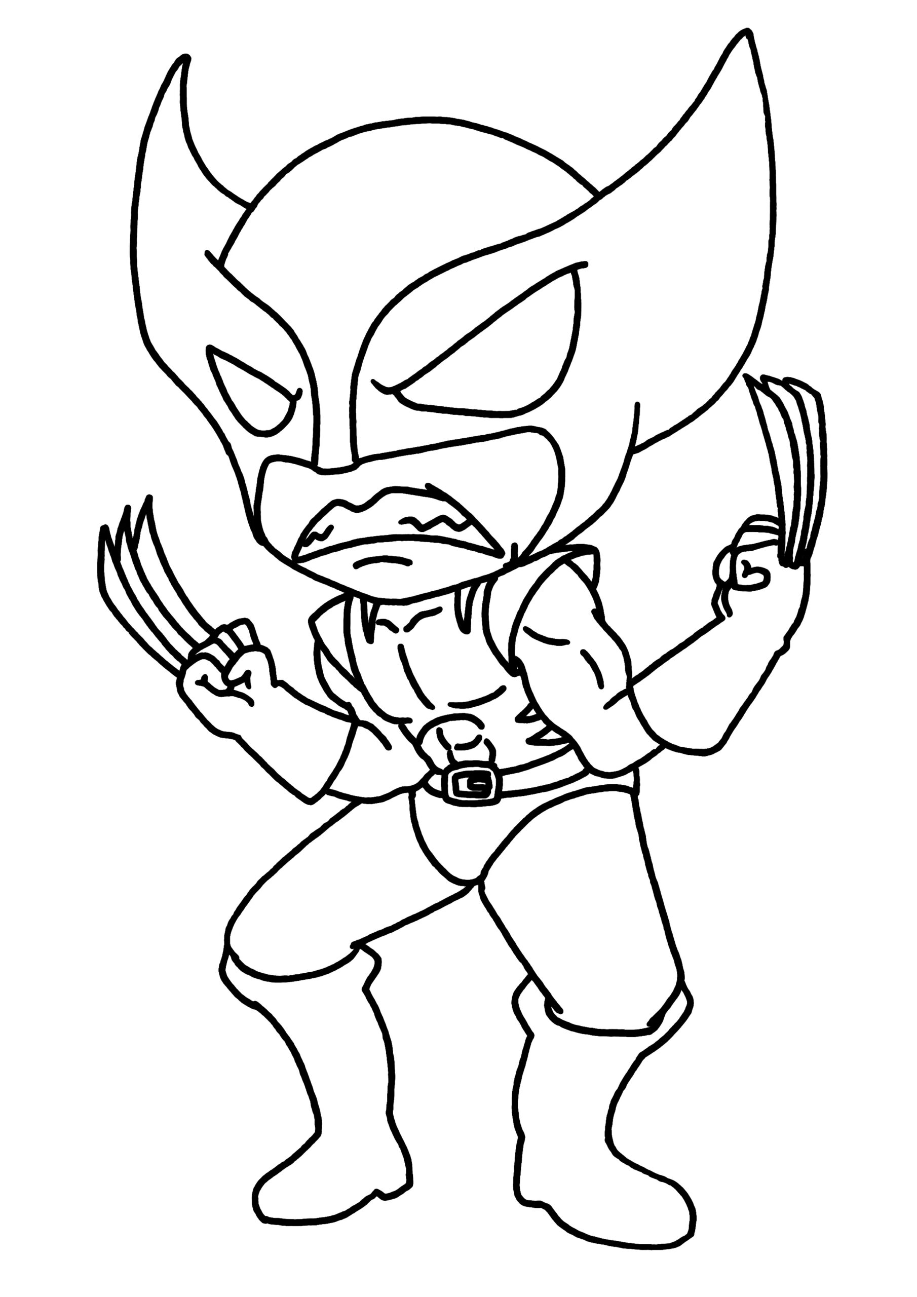 Wolverine 74847 Superheroes Free Printable Coloring Pages