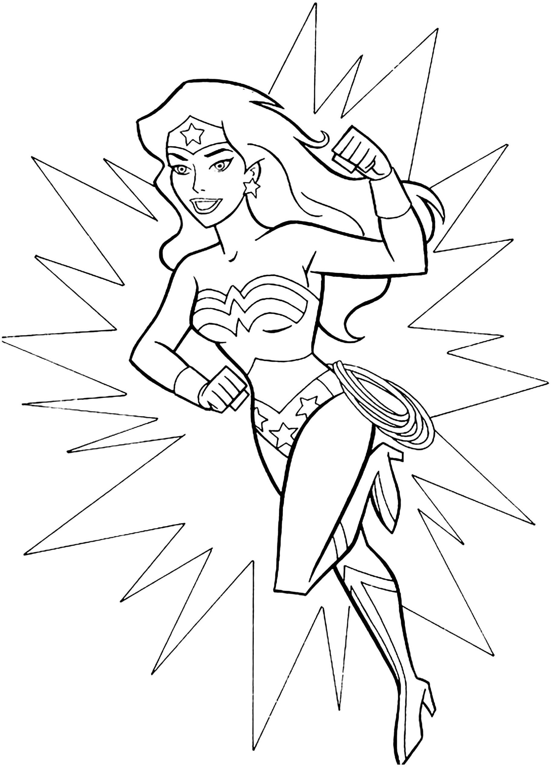 Wonder Woman Printable Coloring Pages