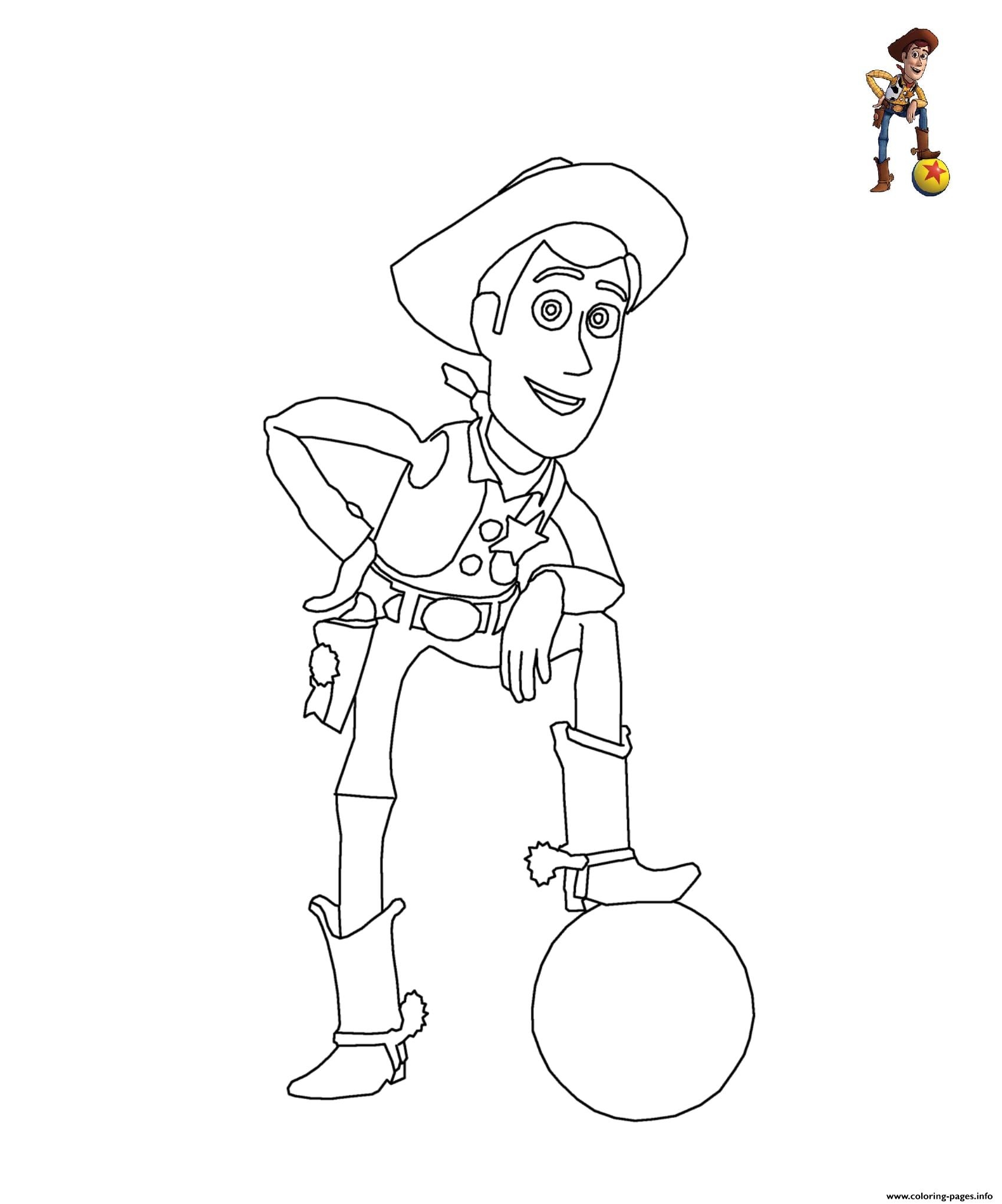 Woody Coloring Page Free 258 SVG Cut File
