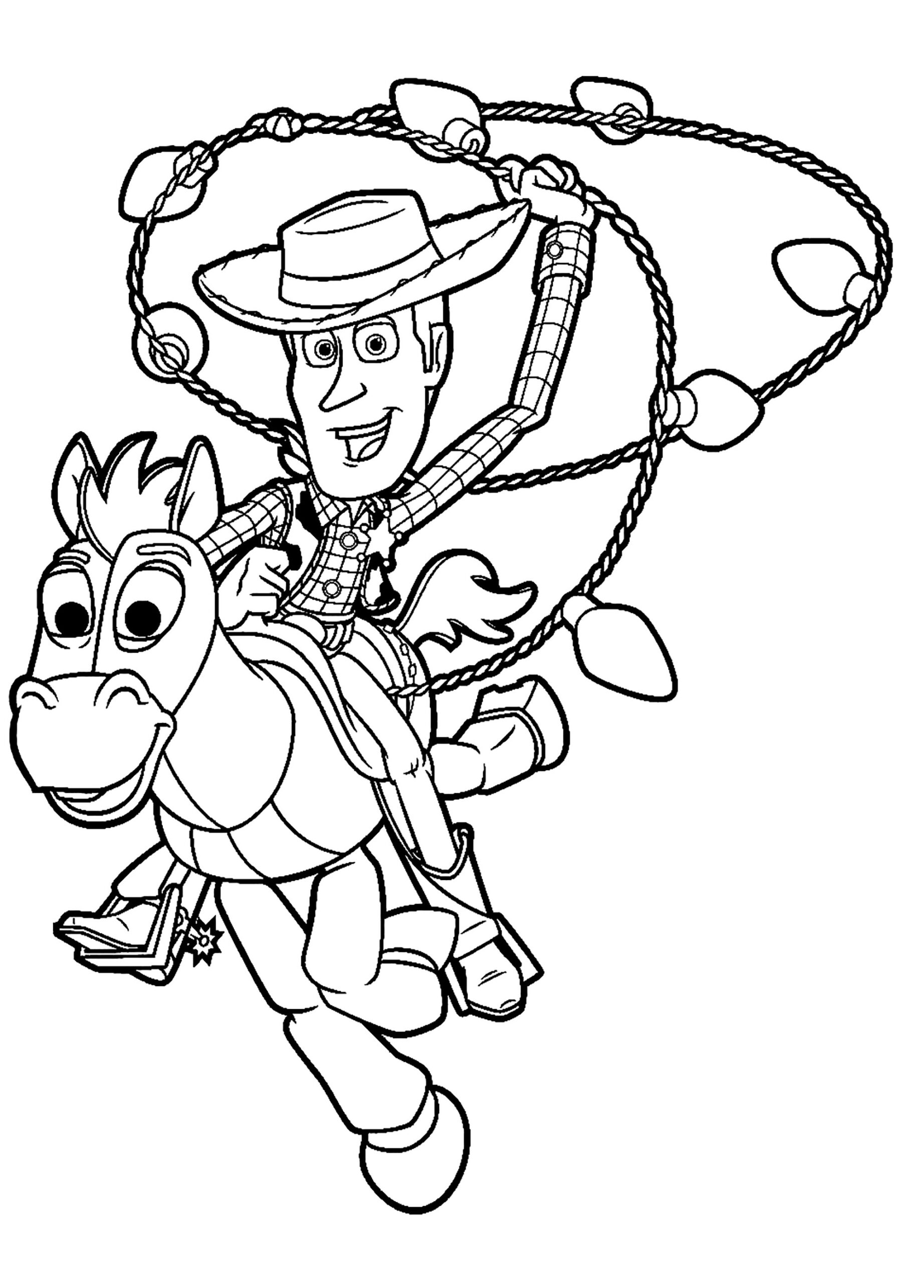Woody Coloring Pages