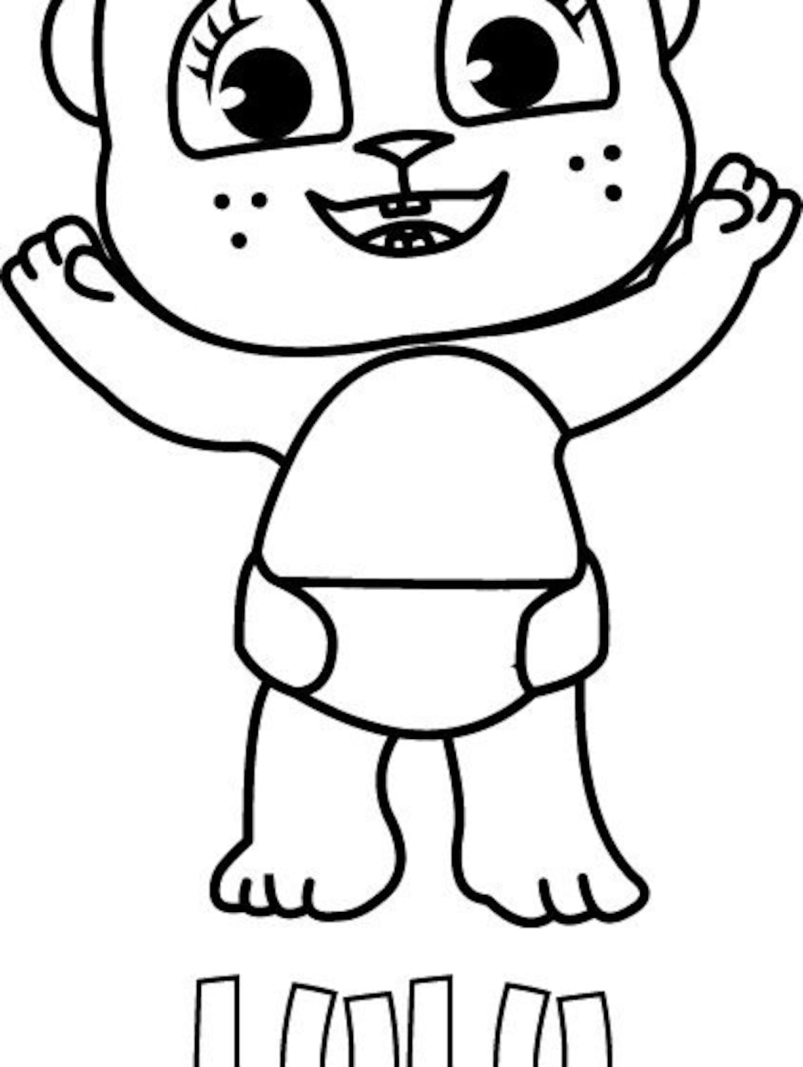 Word Party Coloring Pages Etsy