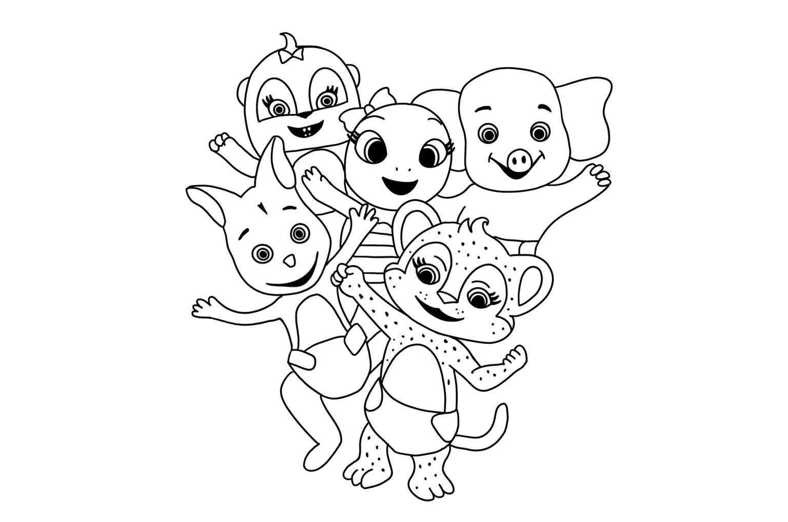 Word Party Coloring Pages Ioanna Ladopoulou Art Design