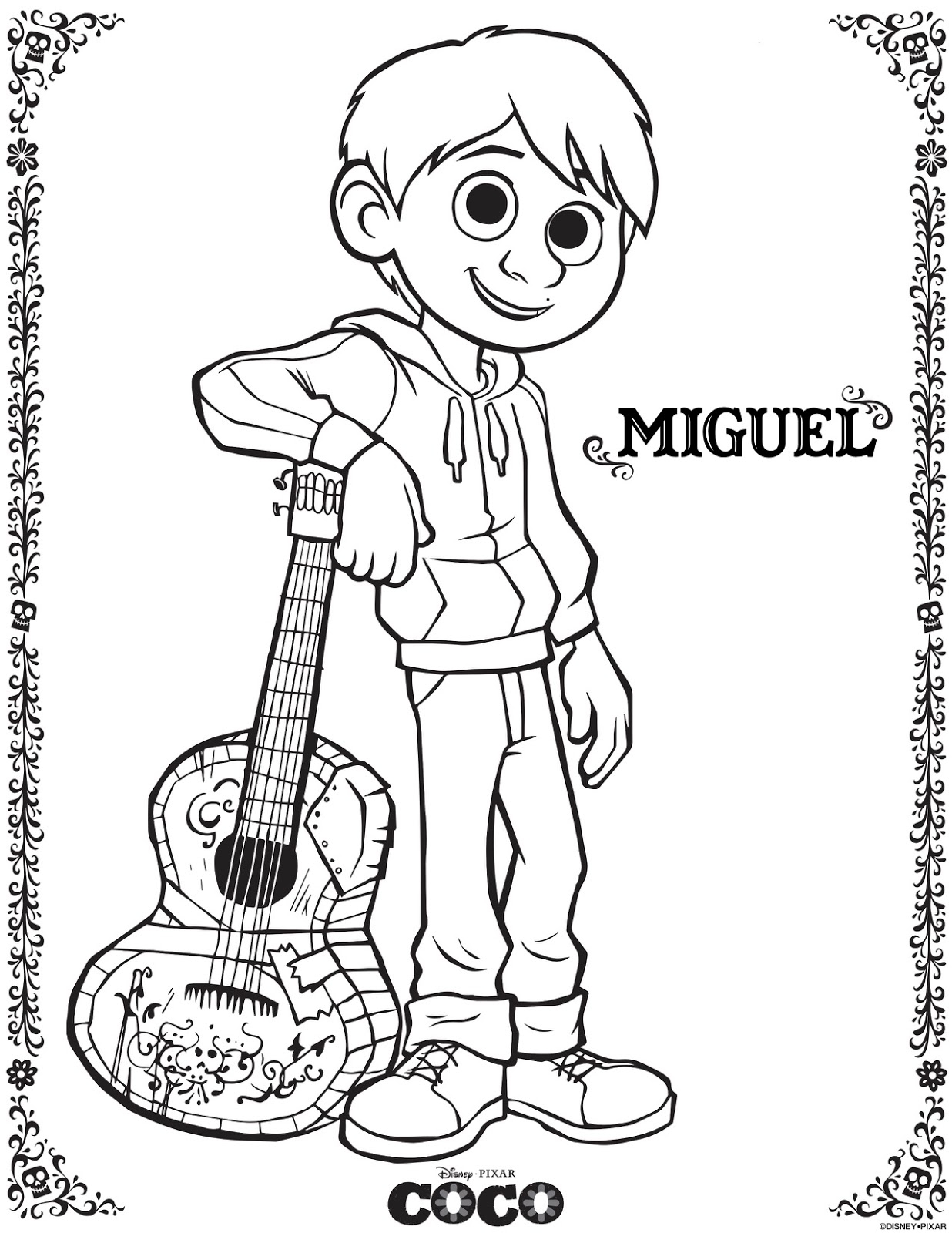 Woven By Words Disney Pixar S COCO Coloring Pages