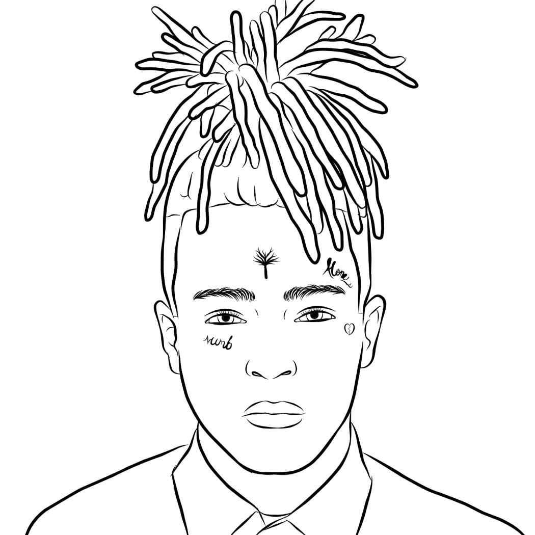 Xxxtentacion Coloring Pages Anime