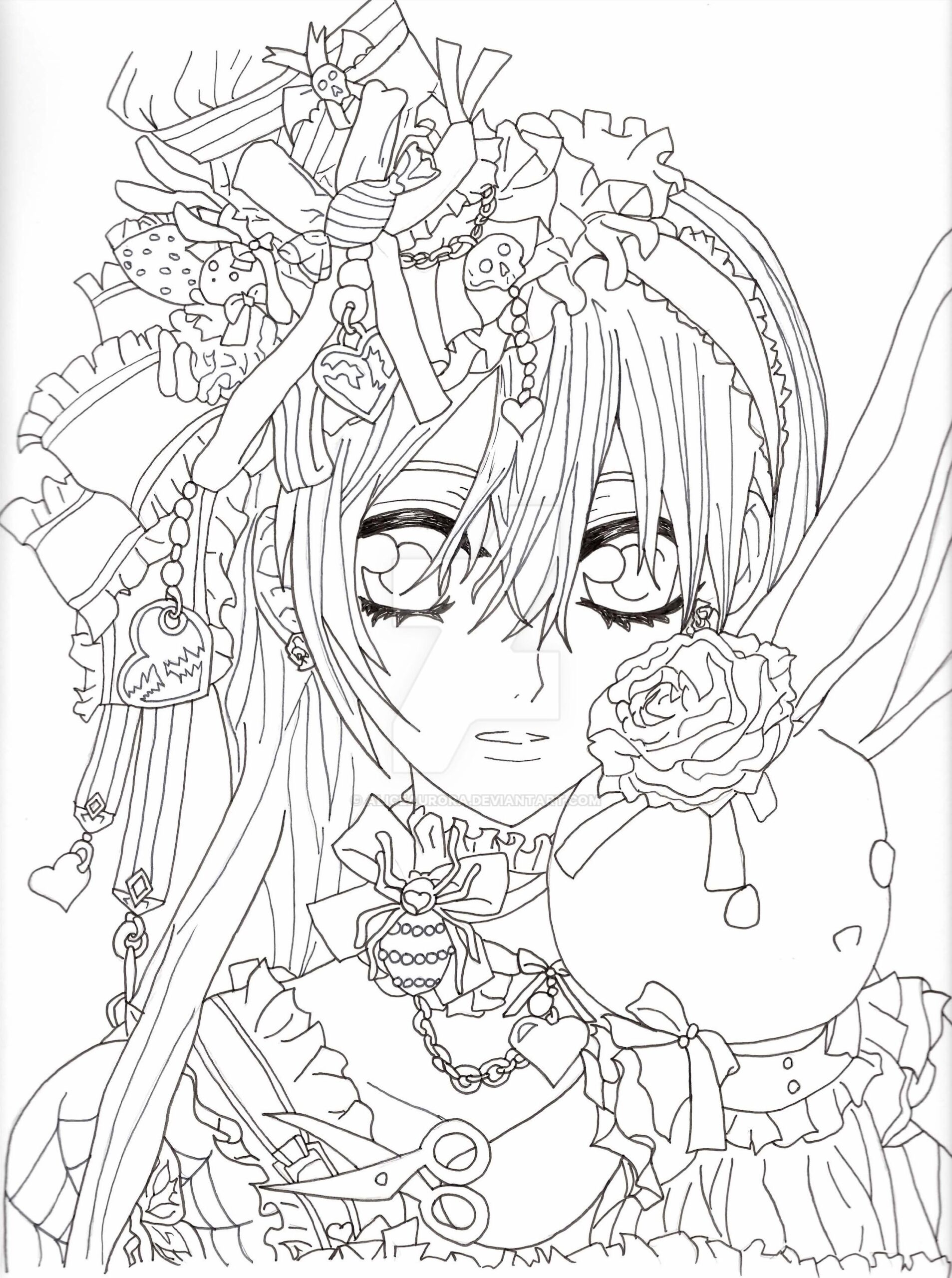 Yuki Vampire Knight Coloring Pages Coloring Pages