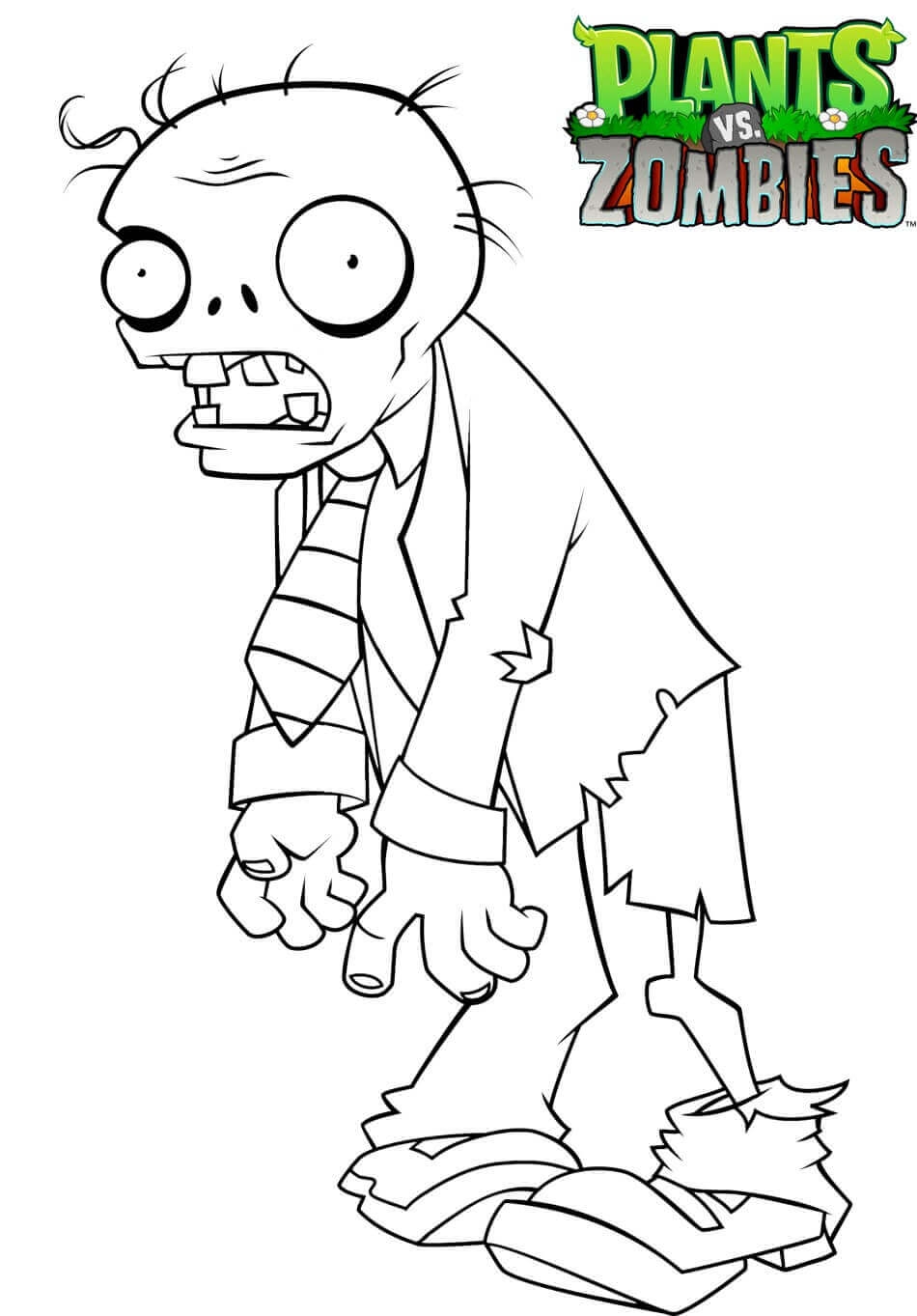 30 free printable plants vs zombies coloring pages