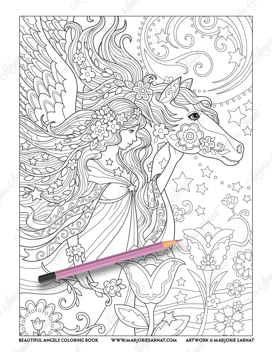 Beautiful Angels Marjorie Sarnat Design Illustration