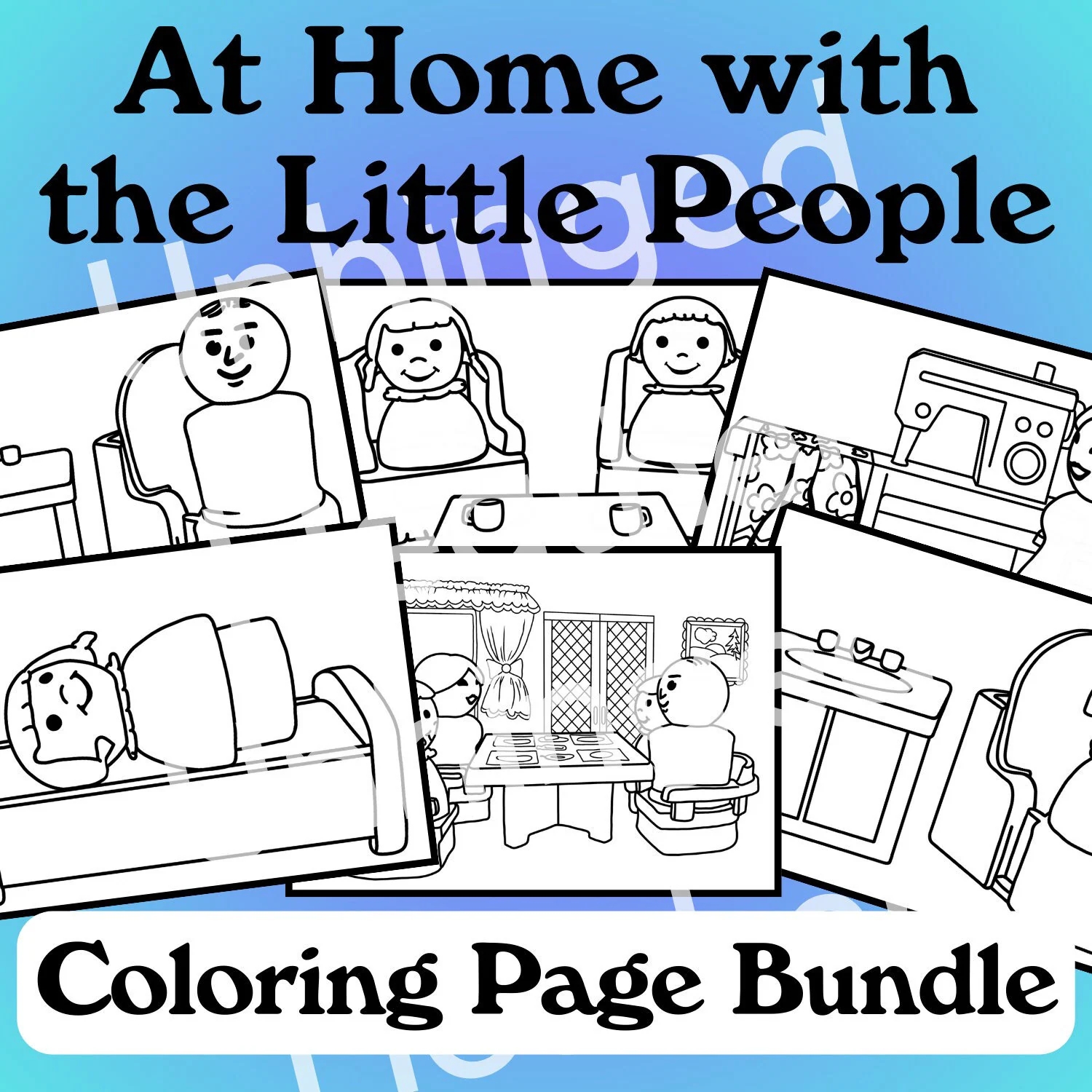 FP Little Round People On The Go Printable Coloring Page Bundle Digital Download 26 Pages To Print And Color Classic Toys To Color Etsy