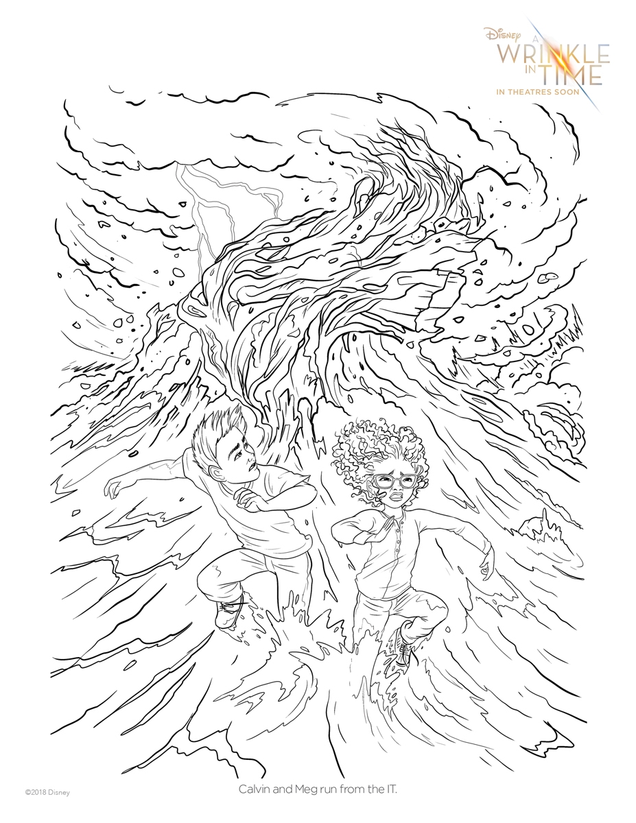 Free A Wrinkle In Time Coloring Pages Activity Sheets Let Kids Make Their Own Magic 