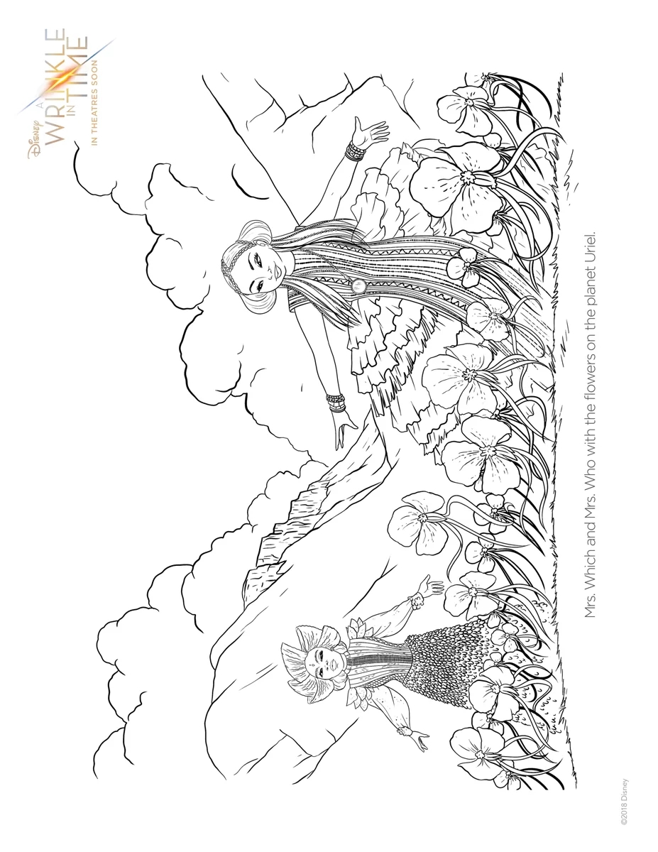 FREE Printable A Wrinkle In Time Coloring And Activity Sheets 