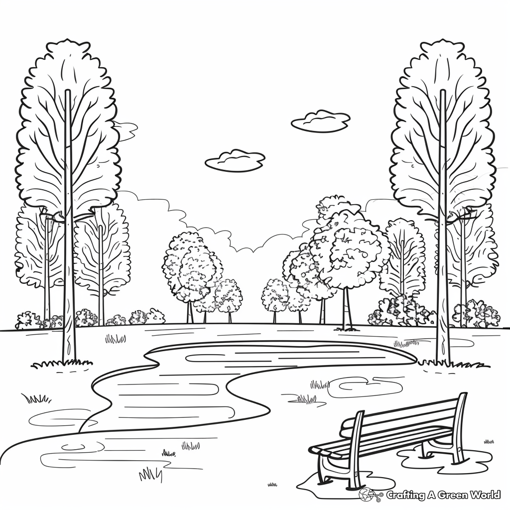 Park Coloring Pages Free Printable 
