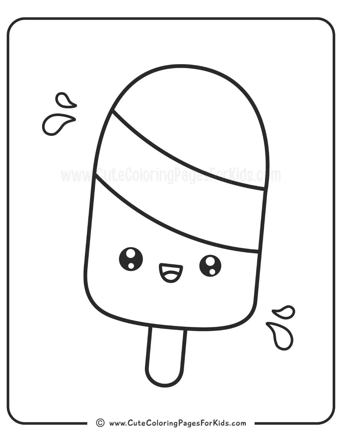 Free Printable Popsicle Coloring Pages