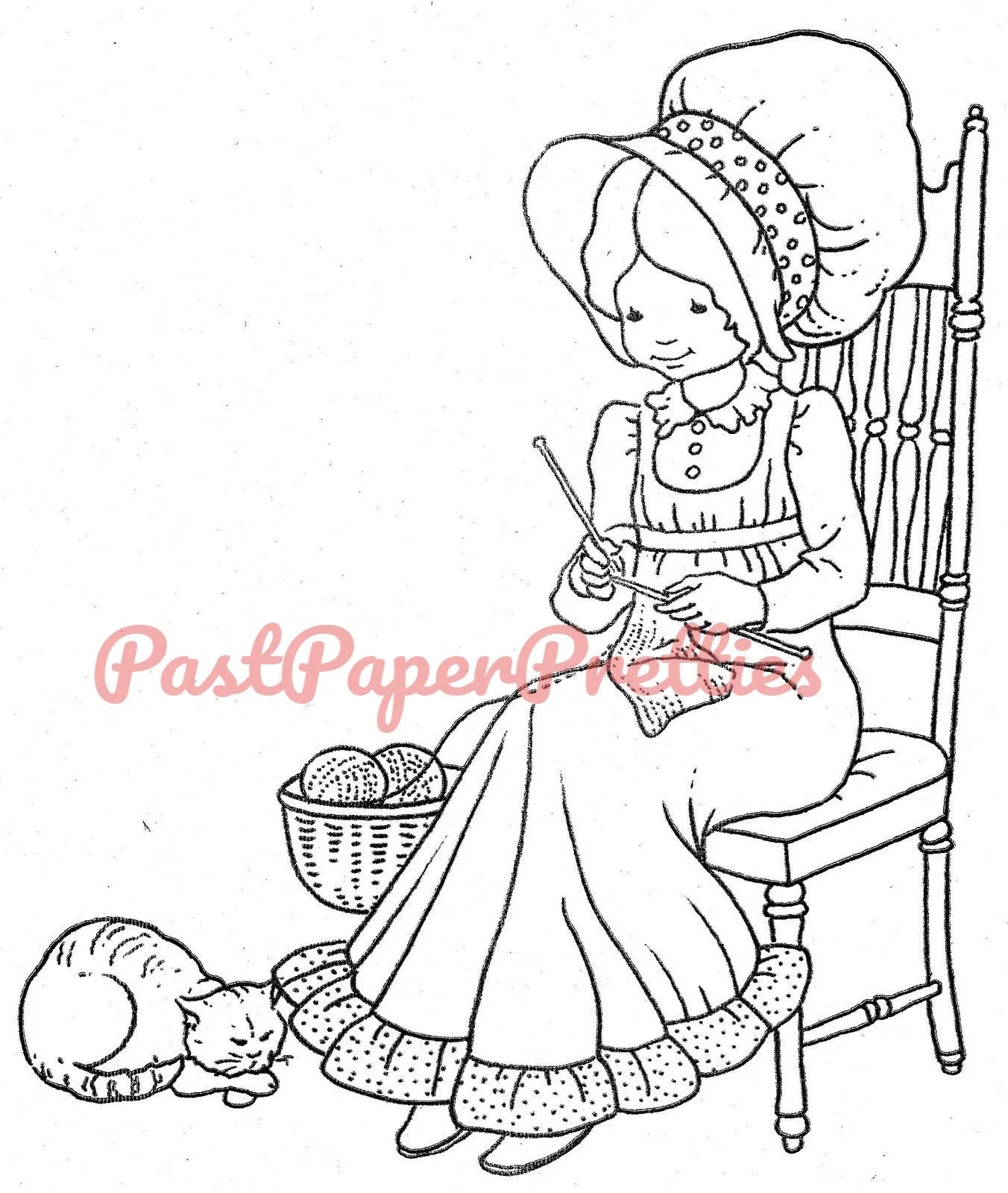 Vintage Printable Coloring Book The Wonderful World Of Holly Hobbie C 1976 PDF Instant Digital Download 60 Pages Etsy